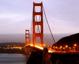 The iconic Golden Gate Bridge, San Francisco
